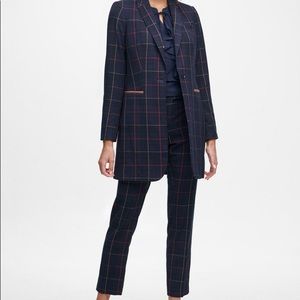 Hilfiger Elbow-Patch Plaid Suit (Blazer & Pants)
